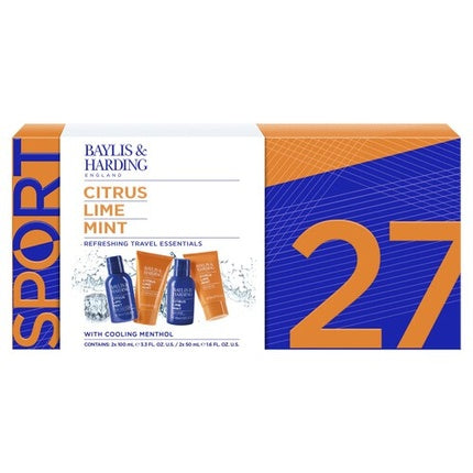 Baylis & Harding Citrus Lime And Mint Men's Refreshing Travel Gift Set - 50 Ml