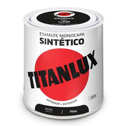 Titanlux Synthetic Nail Polish Matte Black 250ml