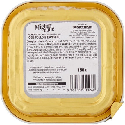 Migliorcane Tray Chicken/Turkey 150 G