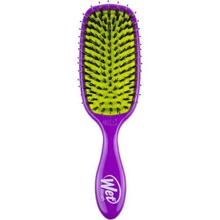 Wetbrush Shine Enhancer Hairbrush with Natural Boar Bristles Eco-Friendly Purple