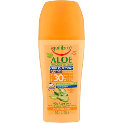 EQUILIBRA Sun Fp30 Cream Spray Baby Aloe 150ml - Product Solar