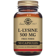 Solgar L-Lysine 500mg Vegetable Capsules Essential Amino Acid