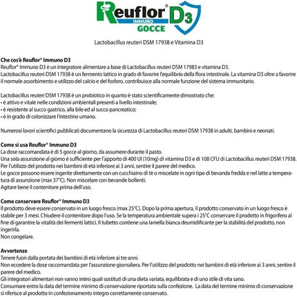 Italchimici Reuflor Dietary Supplement Lactic Ferments Drops 5ml