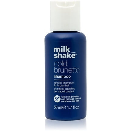 Milk Shake Cold Brunette Shampoo 50 ml - Anti-Yellow for Brown Hair
