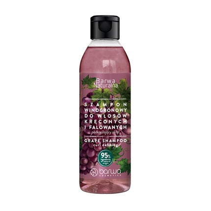 Barwa Natural Curl Enhancing Shampoo For Curly And Wavy Hair With Grape 200ml