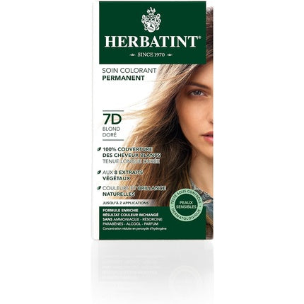 Herbatint Permanent Color Care 150ml 7D Golden Blond