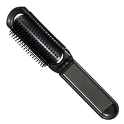 Eurostil Foldable Black Hair Brush With Mirror