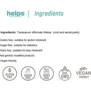 Helps Infusions Dandelion Infusion Diuretic