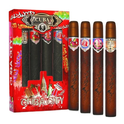 Cuba Original City Woman Set - Hollywood, Las Vegas, New York, Miami Eau De Parfum Sprays 35ml Each