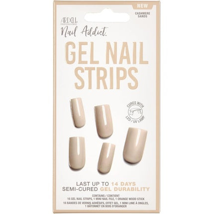 Ardell Nail Addict Gel Nail Strips Cashmere Sands LED/UV Lamp Curable