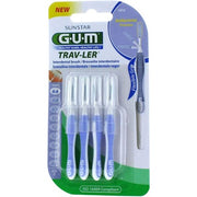 Gum Trav-Ler 1312 Scovol 0.6X4 4 Brush Heads