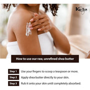 Kuza 100% African Shea Butter Solid White 227g