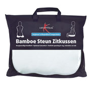 Lucovitaal Bamboo Support Seat Cushion White