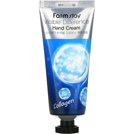 Farm Stay Visible Difference Hand Cream With Collagen 100ml Super Hydrating Daily Use Combination Dry Oily Normal Skin