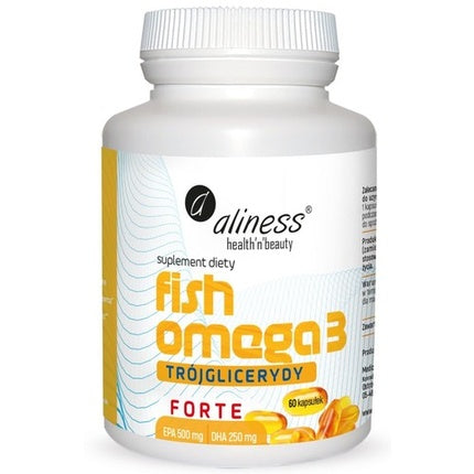 Aliness Fish Omega 3 Forte Triglycerides 500/250mg 60 Capsules