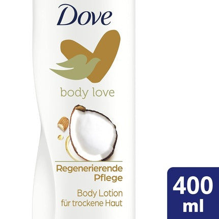 Dove Body Love Body Lotion Regenerating Care for Dry Skin with Coconut and Almond Scent 400ml