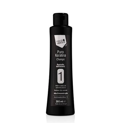 Real Natura Shampoo Without Salt Pure Keratin 300ml
