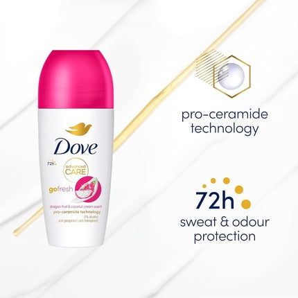 Dove Advanced Care Go Fresh Dragonfruit & Coconut Cream Anti-Perspirant Roll-On
