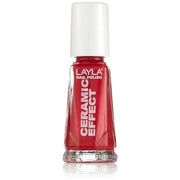 Layla Cosmetics 1243R23-094 Ceramic Effect Nail Polish Canadian Red 0.01L