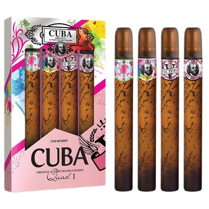 Cuba Quad I Set Heartbreaker, La Vida, Victory, And Vip Perfume Sprays - 35ml Each