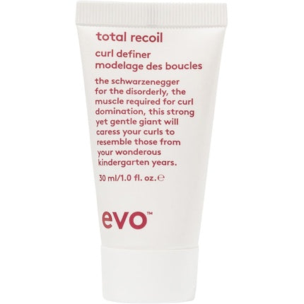Evo Total Recoil Curl Definer Strong Hold Defining Cream - Enhances Natural Curls