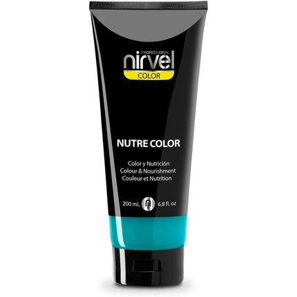 Nirvel NUTRE COLOR FLUOR Turquoise 200ml Professional Mask - Temporary Coloring for Nourishment and Brightness