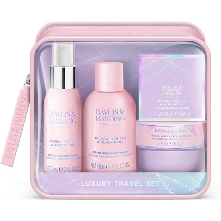 Baylis & Harding Jojoba, Vanilla & Almond Oil Luxury Travel Wash Bag Gift Set