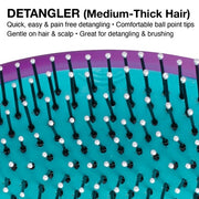 Olivia Garden OG Brush Detangler with Removable Cushion for Easy Cleaning