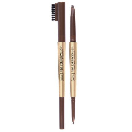Wibo 3in1 Eyebrow Stylist Eyebrow Pencil With Brush 1 Soft Brown