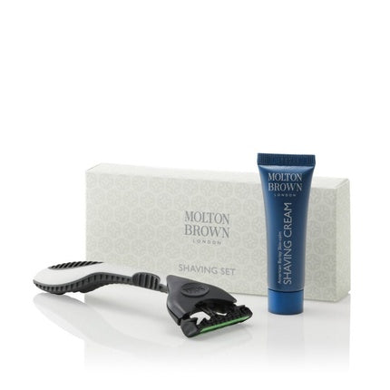 Molton Brown Shaving Kit Luxury Collection Set with Shaving Razor 1 Blade and Shaving Cream
