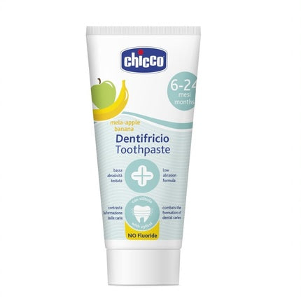 Chicco Toothpaste Fluoride-Free Apple-Banana Flavor 6-24 Months 50ml