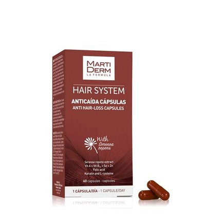 Martiderm Hair System Antiqueda 60 Capsules Anti Hair Loss
