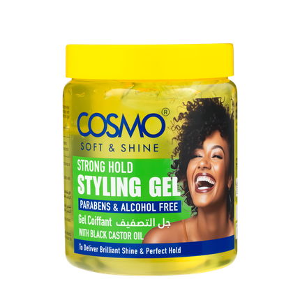 Cosmo Cosmetics Strong Hold Styling Gel 1000ml Soft & Shine