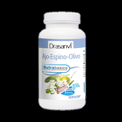 Drasanvi Ajo Espino Olivo 500 Mg Bote 120 Perlas Nutrabasic