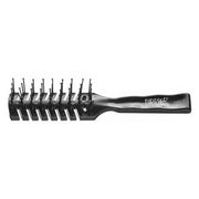 Eurostil Large Ball Skeleton Brush With 2 Pins Black