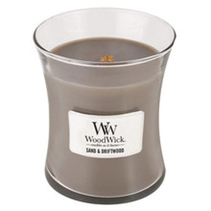 Woodwick Sand & Driftwood Scented Candle Vase Large 6095 G