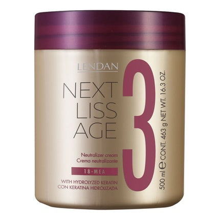 LENDAN Next Liss Age Neutralizing Hair Conditioner No. 3 500ml - Completes the Smoothing Process - Nourishes, Moisturizes, and Softens Hair - Long-lasting Smoothing