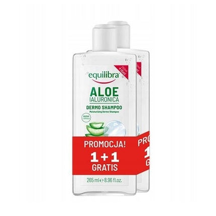 Equilibra Aloe Moisturizing Shampoo With Hyaluronic Acid 2 X 265 Ml