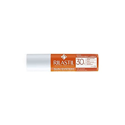 Rilastil Sun System Transparent Stick SPF30 Sun Protection for Lips 4.5ml