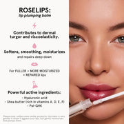 Rosegold Roselips Plumping Balm for Lips 98% Natural