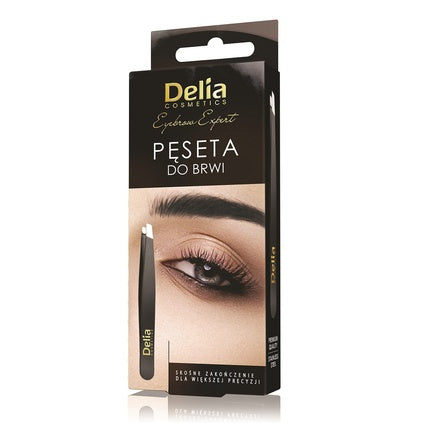 Delia Eyebrow Tweezers Black - Perfect For Precise Eyebrow Shaping