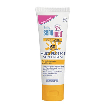 Sebamed Sunscreen Without Perfume Of 50+ Baby Multi Protect Sun Cream 75 Ml