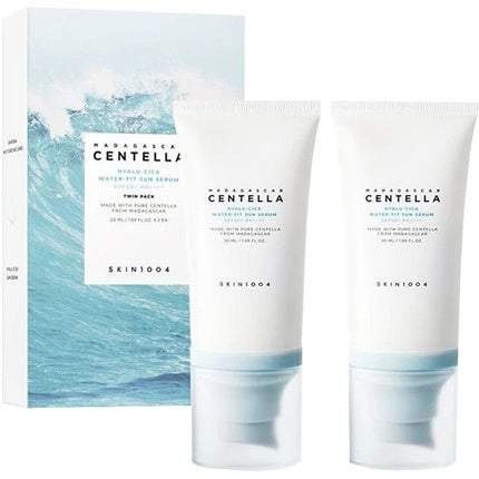 Skin1004 Gift Set Of Sunscreen Spf 50+ Madagascar Centella Hyalu-Cica Water-Fit Sun Serum