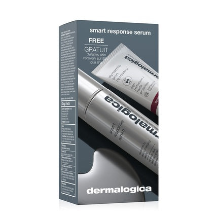 Dermalogica Smart Response Set - Paraben-Free Day Serum 30 Ml, Dynamic Skin Hydrating Cream With Spf 50 7 Ml, And Gua Sha Lifting Face Massage Stone