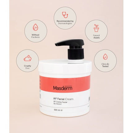 MASDERM Ultrasound Face Cream High Frequency Moisturizing Face Cream Anti-Wrinkle Hyaluronic Acid Professional Woman with Centella Asiatica 500g