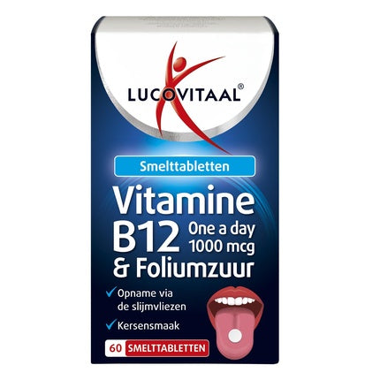 Lucovitaal Vitamin B12 & Folic Acid Melting Tablets