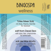 Dead Sea Bath Salts with Aloe, Flax, and Chamomile Extract