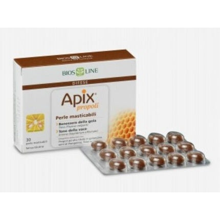 Bios Line Apix Propolis Dietary Supplement 30 Chewable Pearls