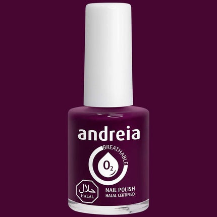 Andreia Halal Breathable Nail Polish Glossy Vegan and Cruelty-Free 10.5ml B7 Purple