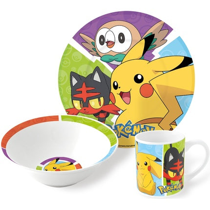 Pokmon 3piece Ceramic Gift Set